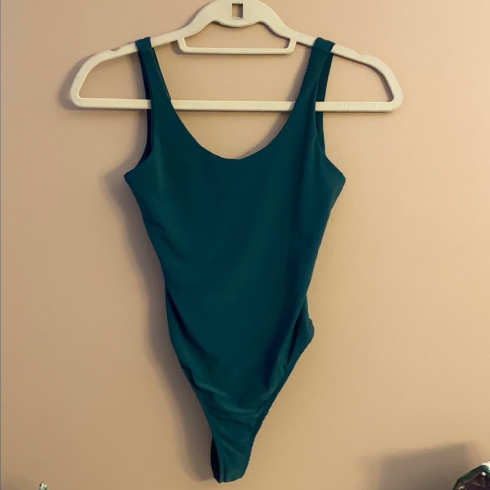 Emerald Green Thong Bodysuit